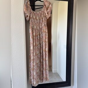 Floral Smocked Maxi Dress